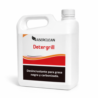 Desincrustante Detergrill Aserclean para grasa carbonizada en litro, eliminación grasa negra ecológica en Bogotá Colombia.