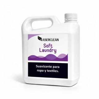 Suavizante Soft Laundry Aserclean para ropa y textiles en litro, suavidad telas ecológica en Bogotá Colombia.