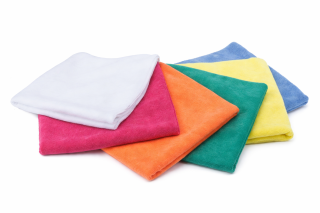 Paños Microfibra Aserclean para limpieza en 35 x 35, paños absorbentes microfibra en Bogotá Colombia.