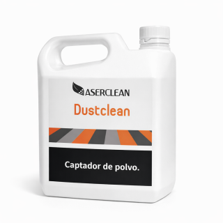 Dustclean Aserclean captador de polvo en garrafa de 3 litros, captador de polvo biodegradable para pisos en Bogotá Colombia.