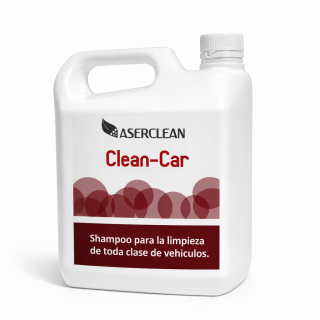 Clean-Car Aserclean shampoo para vehículos en garrafa de 3 litros, shampoo biodegradable para limpieza de autos en Bogotá Colombia.